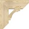 Ekena Millwork Merced Slat Rough Sawn Bracket w/ Offset Brace, Douglas Fir, 8"W x 20"D x 20"H BKT0806X20X20MRC06RDF - alternate 3